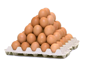 Eieren tray